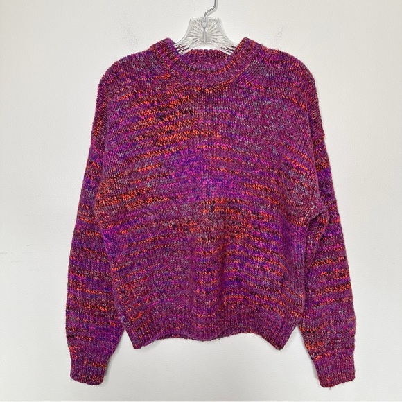 Samsoe Samsoe Renu Crew Sweater Magenta Melange - Picture 1 of 5
